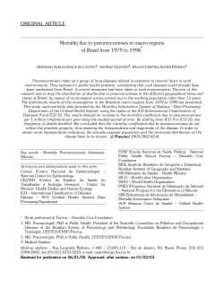 ORIGINAL ARTICLE Mortality due to pneumoconioses in
