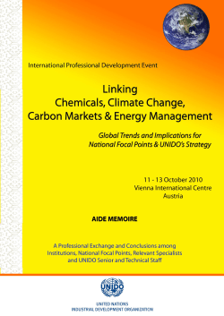 IPDE 11-13 October Aide Memoire