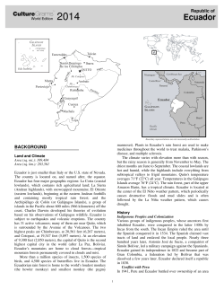 Ecuador - Burnet Middle School