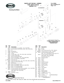 PARTS LIST FOR NO. 1 SERIES &ldquo;1AM&rdquo; ANGLE TOOLS (SERIAL &ldquo;B