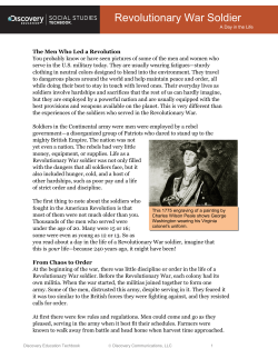 Revolutionary War Soldier