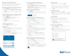 Bell Aliant UC Mobile Client Installing Bell Aliant UC iPhone Client