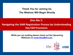 Give Me 5: Navigating the SAM Registration Process