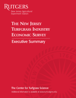 The New Jersey Turfgrass Industry Economic Survey