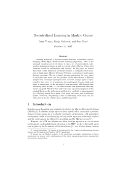 IEEE Transactions on Systems - Descentralized learning