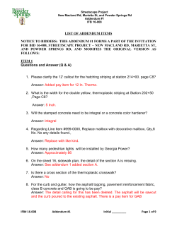 list of addendum items notice to bidders: this addendum #1 forms a