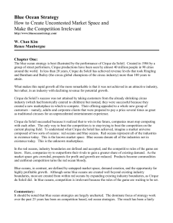 Blue Ocean Strategy How to Create Uncontested