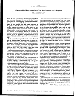 Cartographical Representation of the Scandinavian Arctic Regions