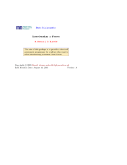 Introduction to Forces