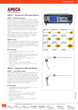 AMICA&trade; - Apparatus for Microwawe Ablation