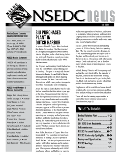 Fall 2010 - Norton Sound Economic Development Corporation