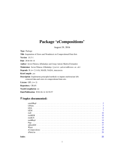 Package `zCompositions`