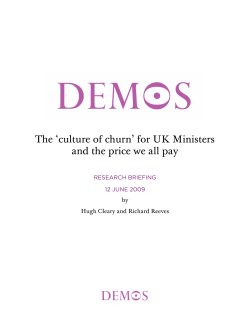 The `culture of churn`