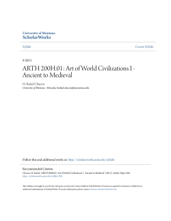 ARTH 200H.01: Art of World Civilizations I