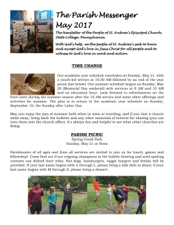 May 2017 - St. Andrew`s Episcopal Church