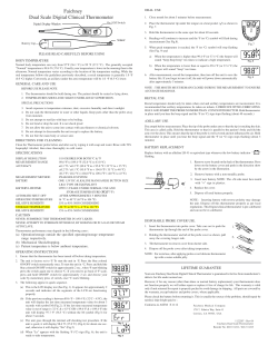 Faichney Dual Scale Digital Clinical Thermometer