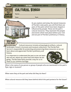 Cultural Activities - Florida State Parks