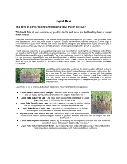 Liquid Rake - Growing Green Lawn Services Inc