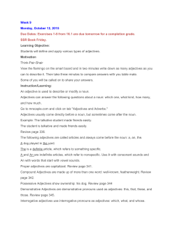 Adjectives and Adverbs PDF