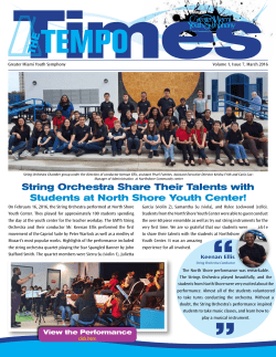 Tempo Times - Greater Miami Youth Symphony