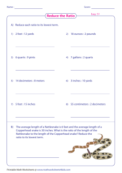 Sheet 1 - Math Worksheets 4 Kids