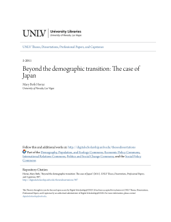 Beyond the demographic transition: The case of Japan