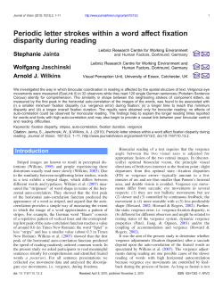 (2010). Periodic letter strokes within a word affect