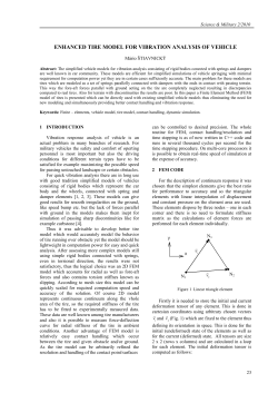 enhanced tire model for vibration analysis of vehicle