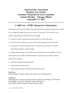 American Bar Association Business Law Section Consumer