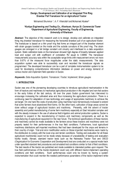 1 Design, Development and Calibration of an