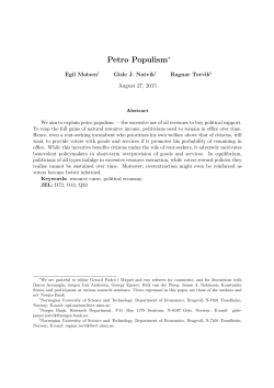 Petro Populism