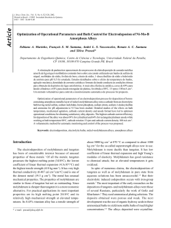Article - Sociedade Brasileira de Qu&iacute;mica