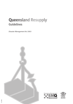 Queensland Resupply - QLD Disaster Management