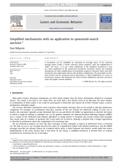 Simplified mechanisms with an application to