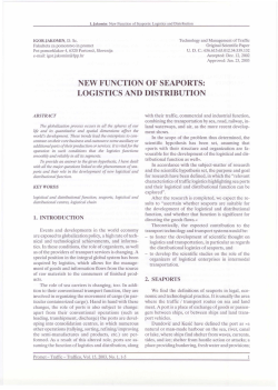 NEW FUNCTION OF SEAPORTS: LOGISTICS AND DISTRIBUTION