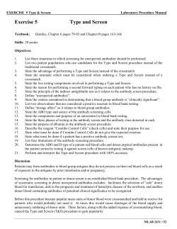 5. Type and Screen