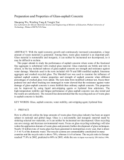 Preparation and Properties of Glass