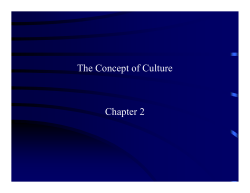 The Concept of Culture
