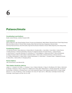 Palaeoclimate