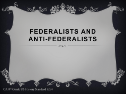 federalists and anti-federalists
