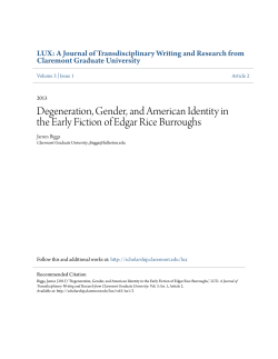 Degeneration, Gender, and American Identity in the Early Fiction of