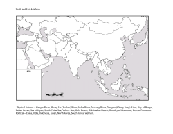 Physical features &ndash; Ganges River, Huang He (Yellow) River, Indus