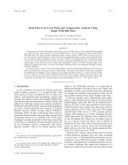 Real-Time Low-Level Wind and Temperature Analysis Using Single