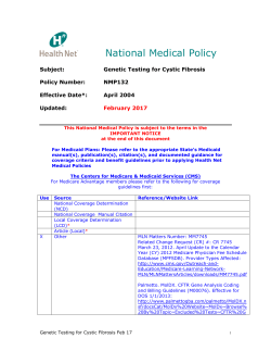National Medical Policy