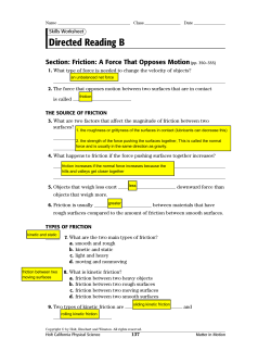 Answers for pg. 137 - 138