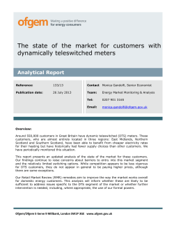 The state of the market for customers with dynamically