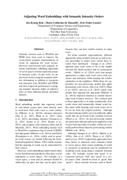 Adjusting Word Embeddings with Semantic Intensity Orders