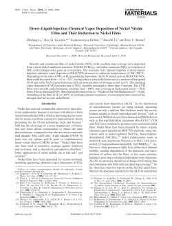 Direct-Liquid-Injection Chemical Vapor Deposition of Nickel Nitride