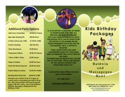 Kids Birthday Packages