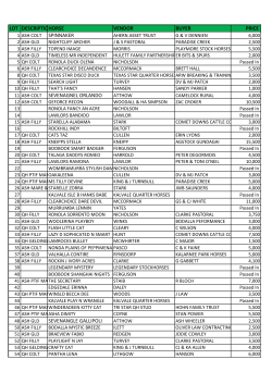 2015 Landmark Toowoomba Yearling